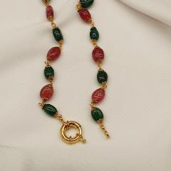 Bead Mala 1 Ruby Green