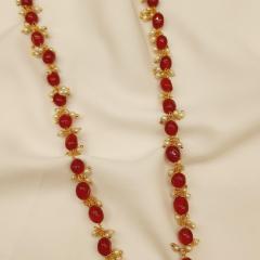 Bead Mala 5 Ruby Pearl