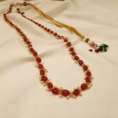 Bead Mala 5 Ruby Pearl