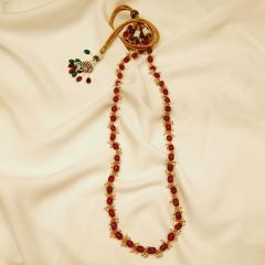 Bead Mala 5 Ruby Pearl