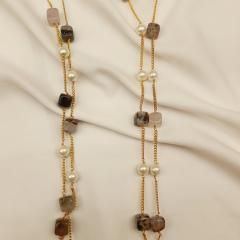 Bead Pearl Mala Set 1 Grey