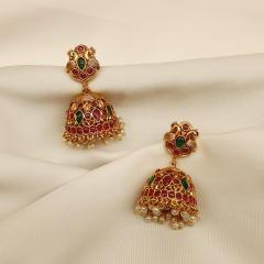 Antique Earrings 4 Ruby Gold