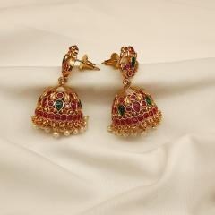 Antique Earrings 4 Ruby Gold