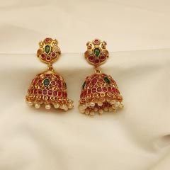 Antique Earrings 4 Ruby Gold