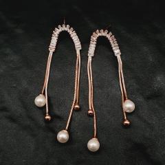 Fashion Earrings 3 Rose Gold