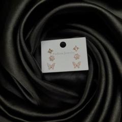 Fashion Earrings Set 2 Rose Gold