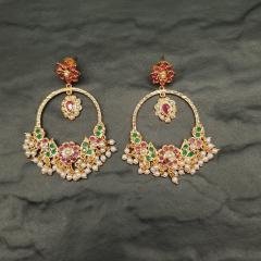 Jadau Earrings 1 Multi Gold