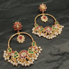 Jadau Earrings 1 Multi Gold