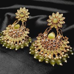 Mehandi Polish Earrings 4 Green