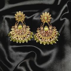 Mehandi Polish Earrings 4 Green