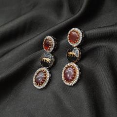 Sabya Sachi SS Earrings 1 Red