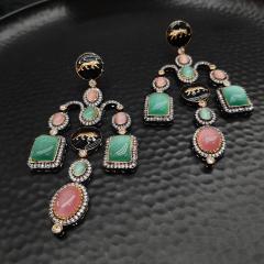 Sabya Sachi SS Earrings 2 Mint Pink