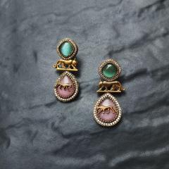 Sabya Sachi SS Earrings 3 Mint Pink