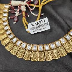 AC Kundan Necklace Set 1 Gold