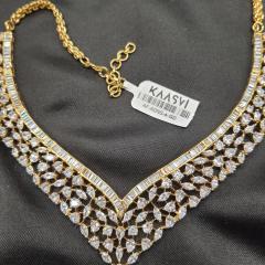 AD Necklace Set 4 Gold