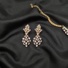 AD Necklace Set 4 Gold