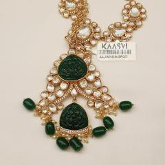 Amrapali Necklace Set 6 Green Gold