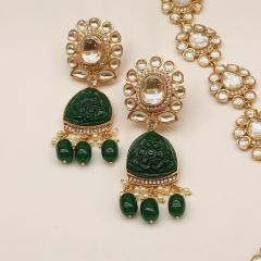 Amrapali Necklace Set 6 Green Gold