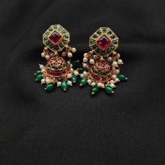 Antique Chokar Set 1 Ruby Gold