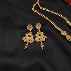 Antique Long Necklace Set 10 Gold