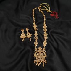 Antique Long Necklace Set 10 Gold