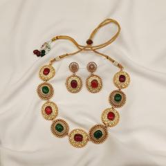 Antique Necklace Set 1 Multi Gold