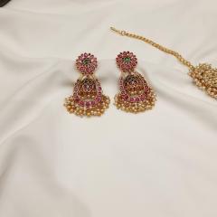 Antique Necklace Set 1 Ruby Gold