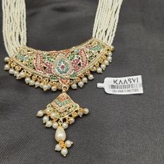 Jadau Necklace Set 1 Multi Gold