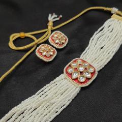 Kundan Chokar Set 1 Red