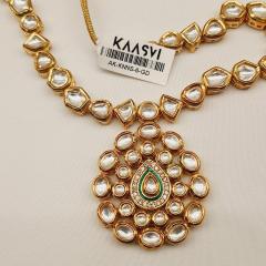 Kundan Necklace Set 6 Gold