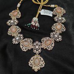 Victorian Necklace Set 3 Peach