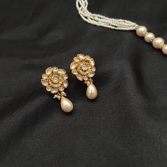 AC Kundan Pendant Set 2 Gold