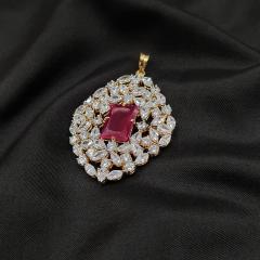 AD Pendant Set - ADPS 1 Ruby Gold