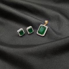 AD Pendant Set - ADPS 1 Green Gold