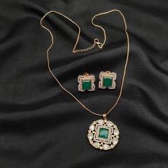 Amrapali Pendant Set - AMPS 1 Green Gold