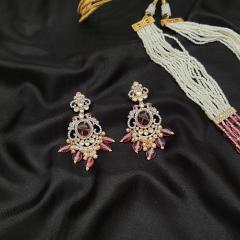 Victorian Long Pendant Set - VLPS 1 Ruby Gold