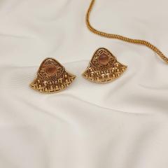 Antique Pendant Set - ANPS 1 Pink Gold