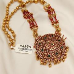 Antique Pendant Set - ANPS 2 Ruby Gold