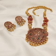 Antique Pendant Set - ANPS 2 Ruby Gold