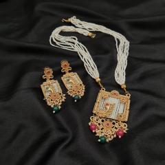 Antique Pendant Set - ANPS 2 Multi Gold