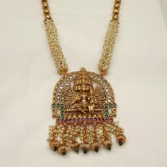 Temple Long Pendant Set - TMLPS 1 Gold