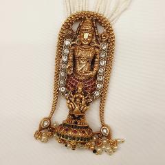 Temple Long Pendant Set - TMLPS 2 Gold