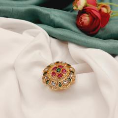 Antique Ring - ANRG 1 Ruby Green Gold