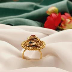 Antique Ring - ANRG 4 Ruby Green Gold