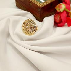 Jadau Ring - JRG 1 Pearl Gold