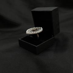 Silver Replica Ring - SLRRG 4 Pearl Silver