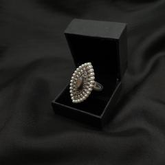 Silver Replica Ring - SLRRG 4 Pearl Silver