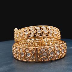 Premium Kundan Bangle 2 Gold 2.6